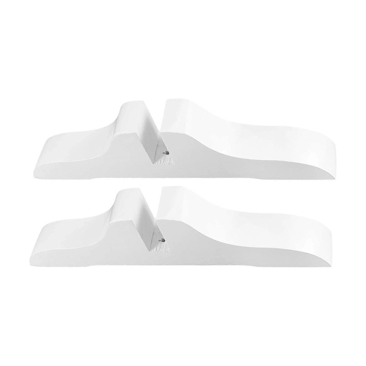 Suport pentru ecran pliabil din lemn, set de 2, 30cmx3cm, stabil, alb