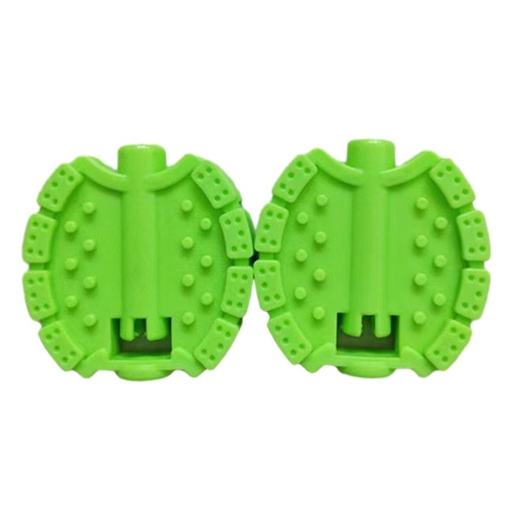 Педали за велосипед, комплект, неплъзгащи се, устойчиви на износване, 7x6.5см, зелени