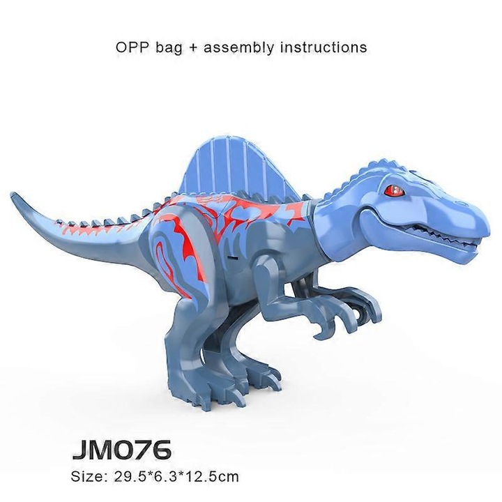 Set de constructie pentru copii, dinozauri, 15x5x3cm, multicolor