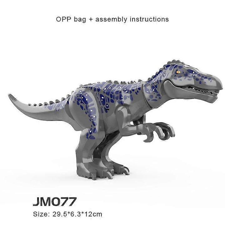 Set de constructie pentru copii, dinozauri, 15x5x3cm, multicolor