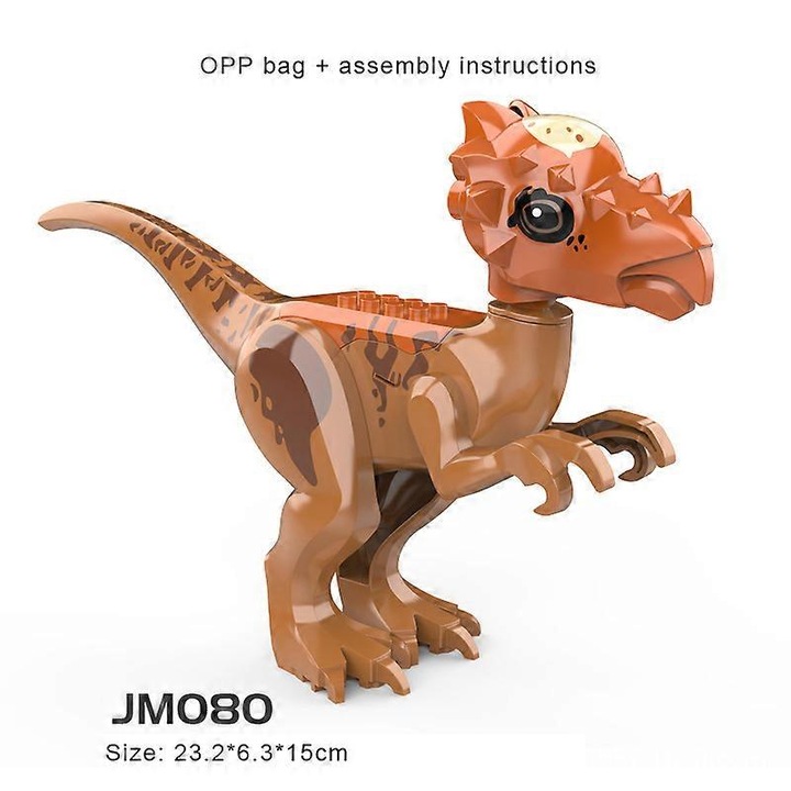 Set de constructie pentru copii, dinozauri, 15x5x3cm, multicolor