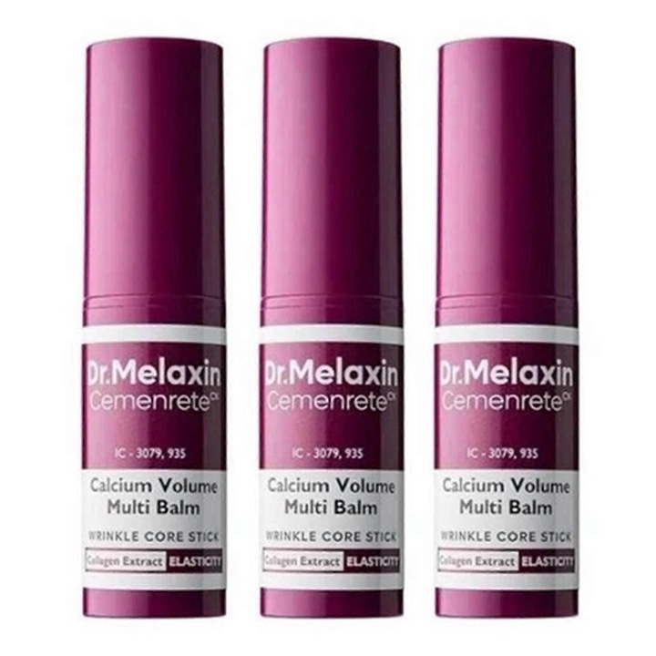 Комплект от 3 крема за лице, Cremenite Calcium, мултифункционални, хидратиращи, озаряващ ефект, 15мл Dr. Melaxin