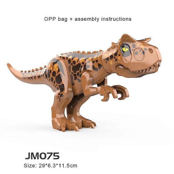 Set de blocuri de constructie pentru copii, dinozauri, 15x5x3cm, multicolor