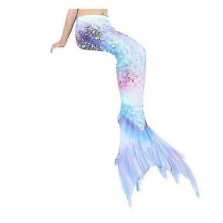 Úszóuszony szett sellőfarokkal, 130, kék, gyerekeknek és felnőtteknek