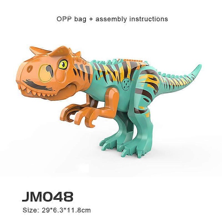 Set de constructie pentru copii, dinozauri, 15x5x3cm, multicolor