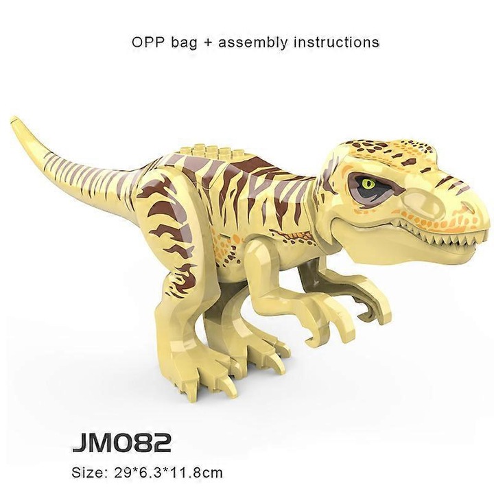 Set de constructie pentru copii, dinozauri, 15x5x3cm, multicolor