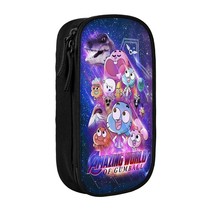 Несесери, Аниме Невероятният свят на Гъмбол, голям капацитет, 5x10.5x21см, многоцветен