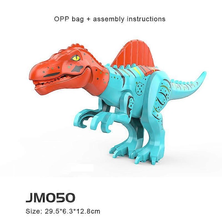 Set de constructie pentru copii, dinozauri, 15x5x3cm, multicolor