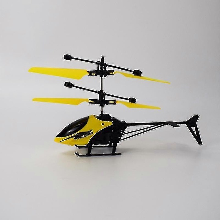 Играчка хеликоптер с индукция, модел KK5555, многоцветен, 30x30см, включва USB кабел