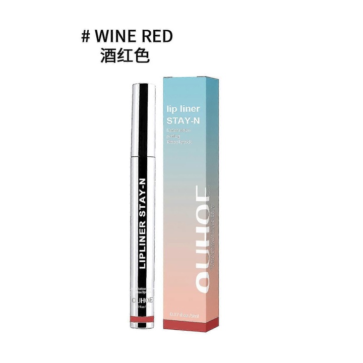 Червило и молив за устни, Ouhoe, 5мл, виненочервено