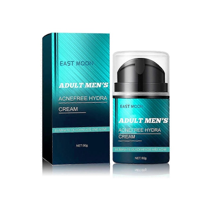 3 darab hidratáló arckrém férfiaknak, East Moon, pattanások elleni, minden bőrtípusra, nem zsíros, könnyen felszívódó