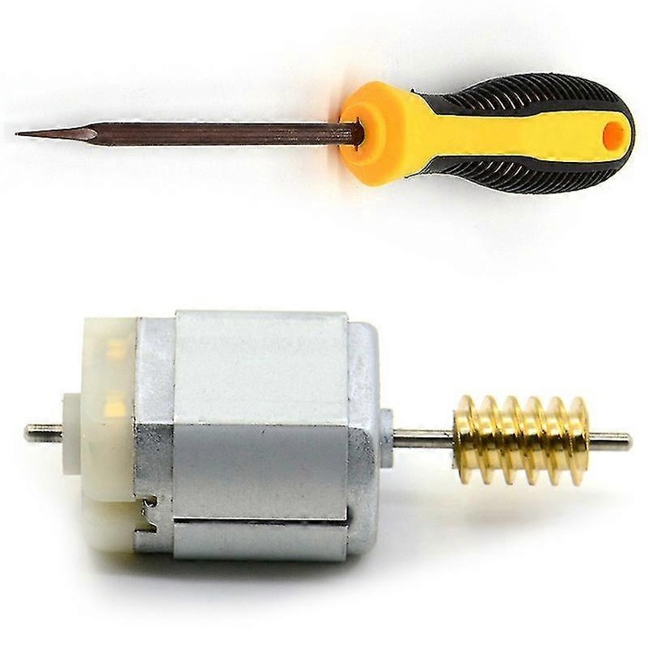 Kormányzár motor ESL/ELV Mercedeshez, szett, ezüst-fekete, fém + műanyag