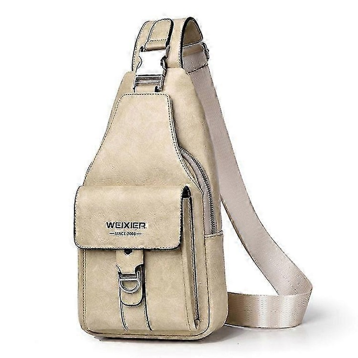 Férfi táska, X329-es modell, megfelelő űrtartalom, több rekeszes, bézs, 16x30x5cm