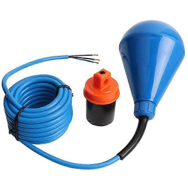 Comutator flotant pentru ape uzate, 4 m, albastru