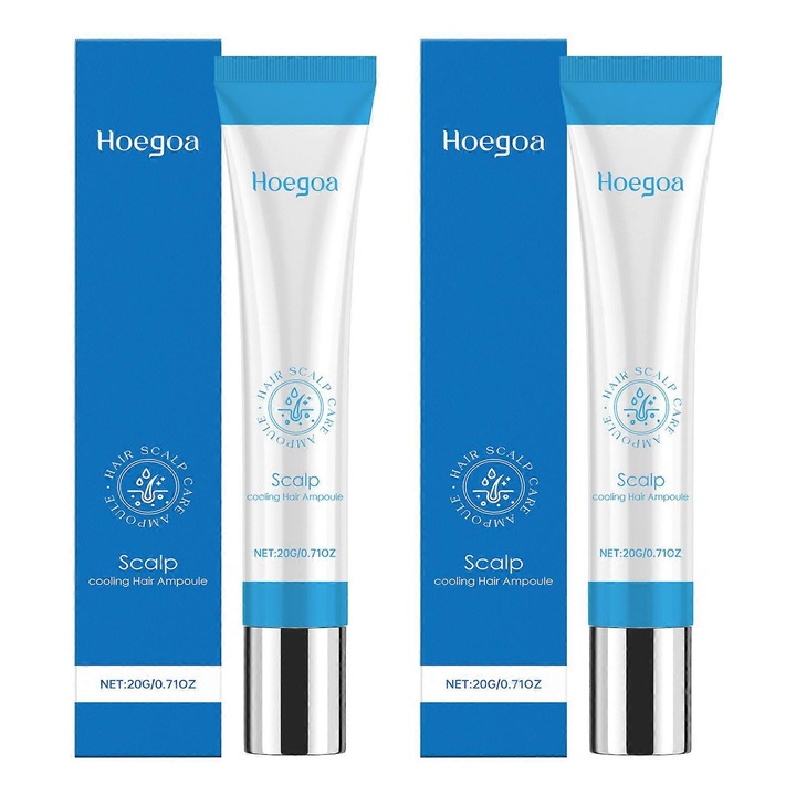 Ser pentru scalp, hoegoa, 2 bucati, ingrijire si intarire par, 20g, 3x12.3cm