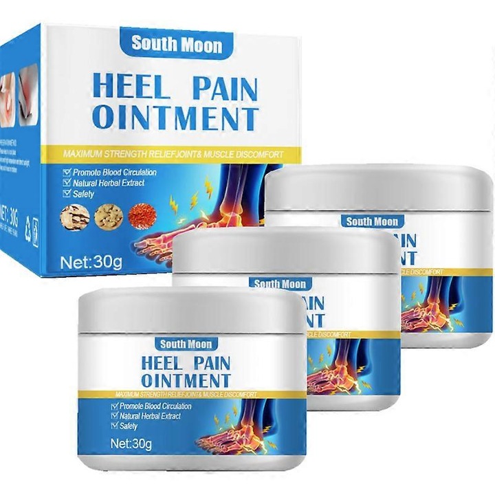 Sarokfájdalom enyhítő krém, 3 darab, növényi alapú formula, mellékhatások nélkül, könnyen felszívódik