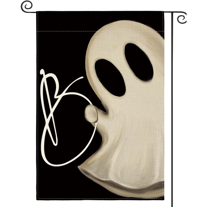 Steag de gradina Halloween, 12x18 inch, dublu fata, decorativ pentru exterior