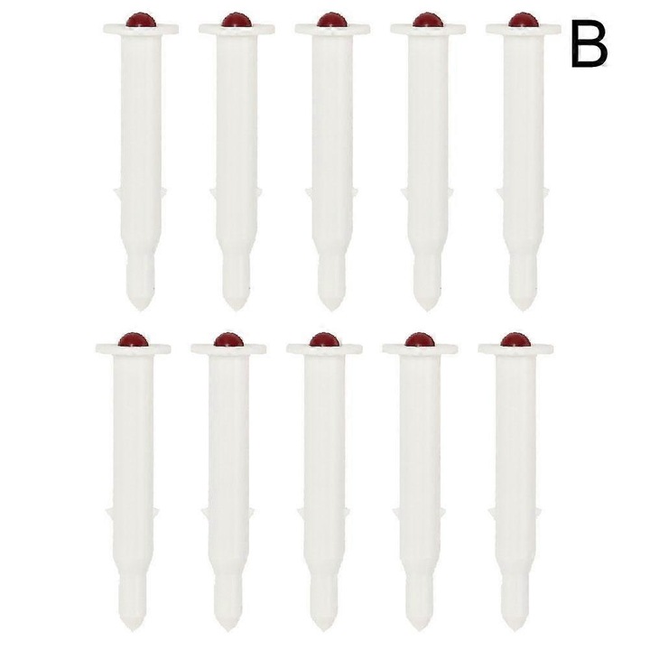 Termometru pentru curcan, 4.7x1.2cm, alb, set 10 bucati