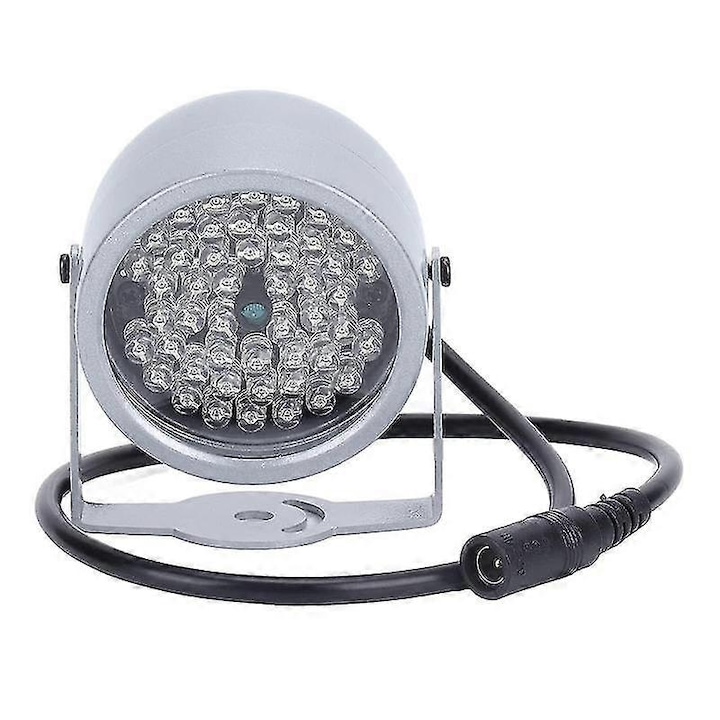 IR прожектор, 48 LED, осветление на дълги разстояния, водоустойчив, 20-30м, 12V