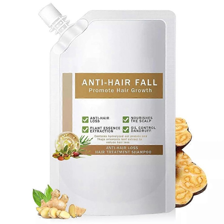 Sampon de par Remimpi Anti-Hair Loss, 300ml, cu extracte din plante, hidratant, pentru toate tipurile de par