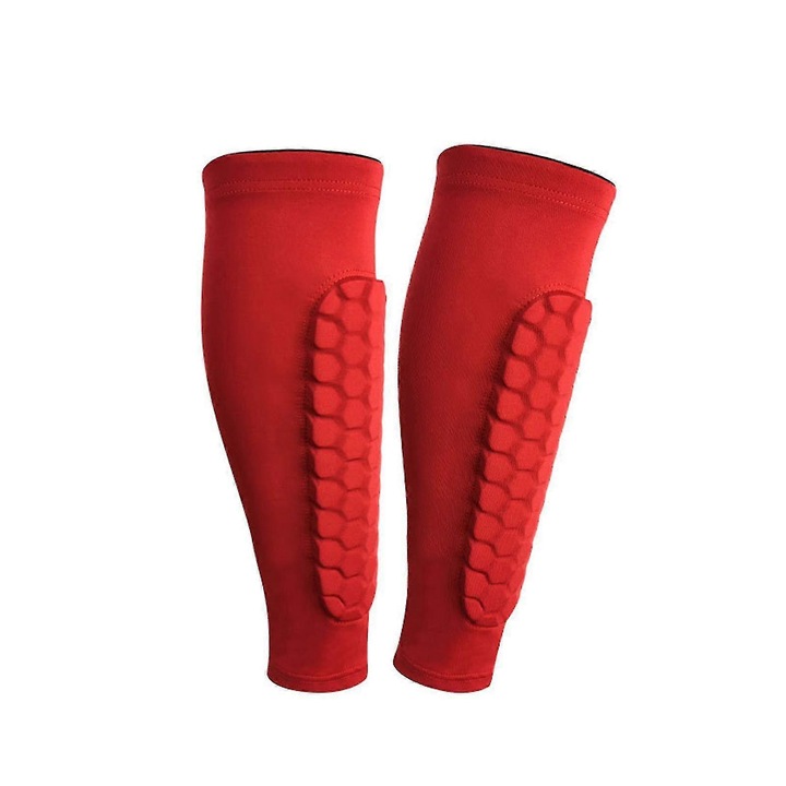 Set aparatori de fotbal pentru tineri, M, rosu, 29x32cm