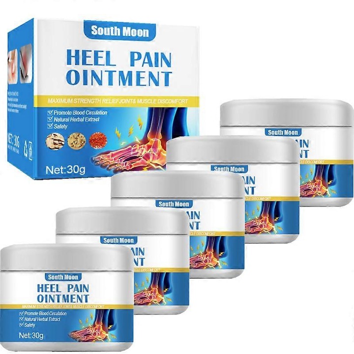 Sarokfájdalom-enyhítő krém, South Moon, 5 darabos szett, növényi aroma, könnyen felszívódik