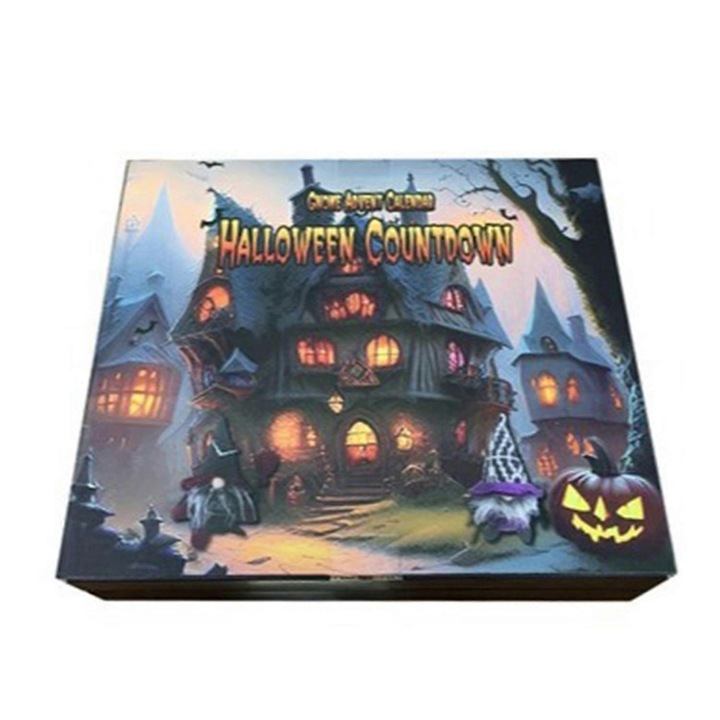 Calendar de Advent Halloween figurine mini Santa, design festiv, 28x26x10cm