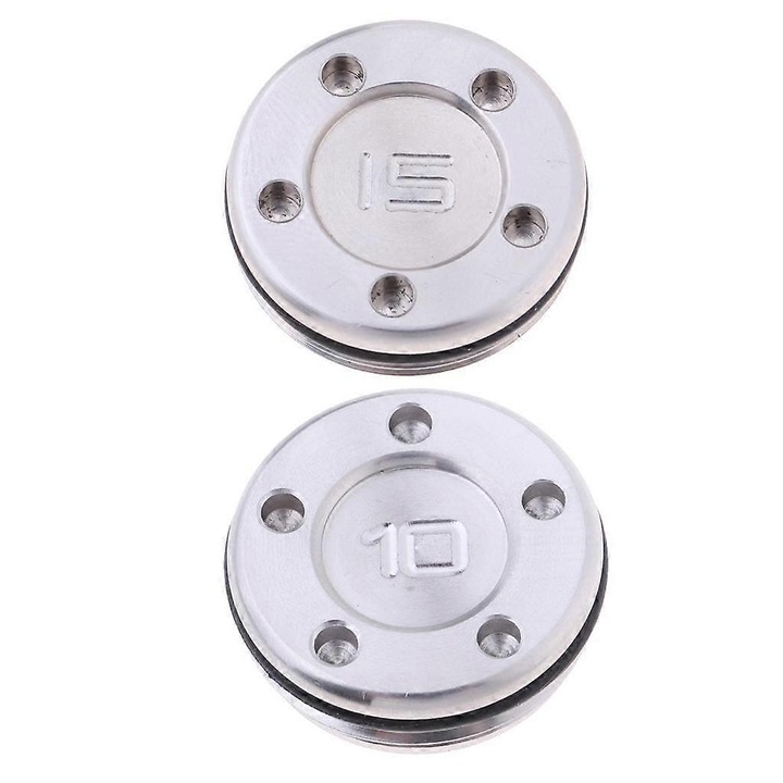 Greutati pentru crose de golf, 10 & 15g, set de 2 piese, otel tungsten, argintiu