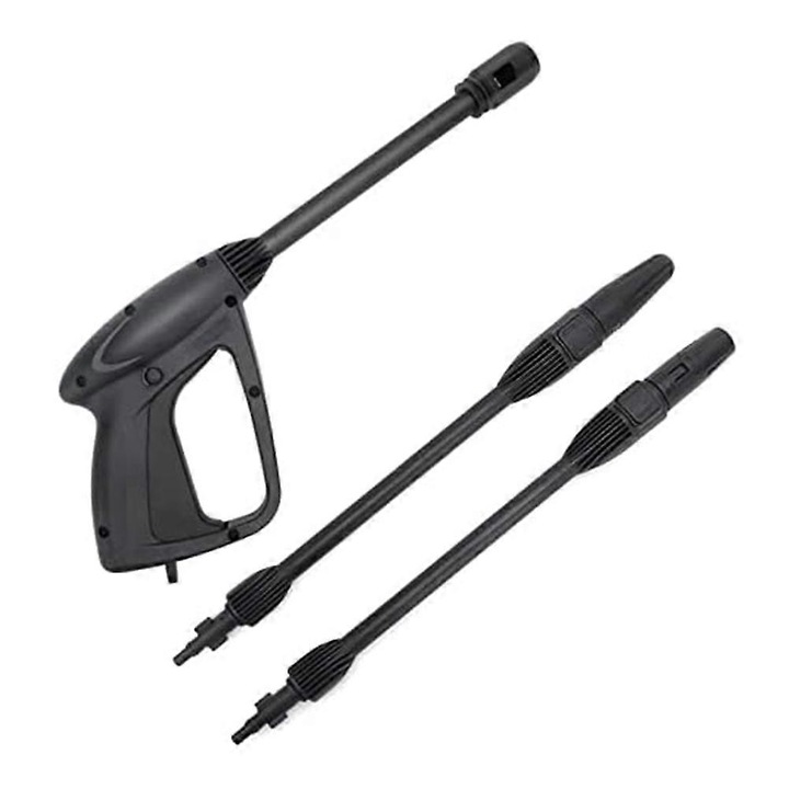 Duza de inlocuire pentru pistol de spalat cu presiune, set cu 2 tije extensibile, negru