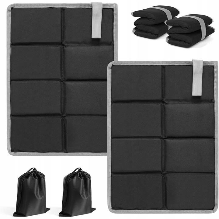 Set 2 perne pliabile pentru sezut, impermeabile, 13,5x9,5x8,5cm, pentru activitati in aer liber