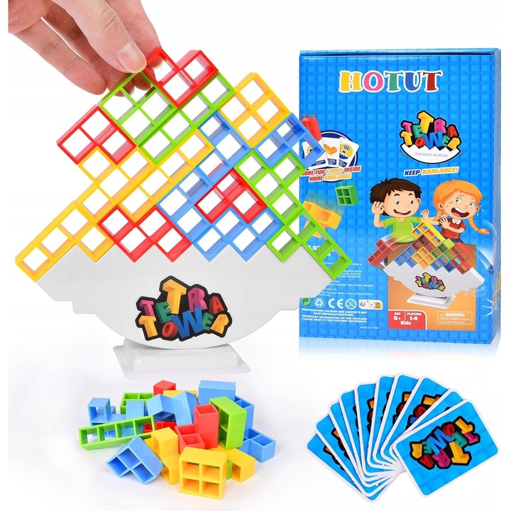Joc educativ, 48 blocuri, 23 carti, 17cm