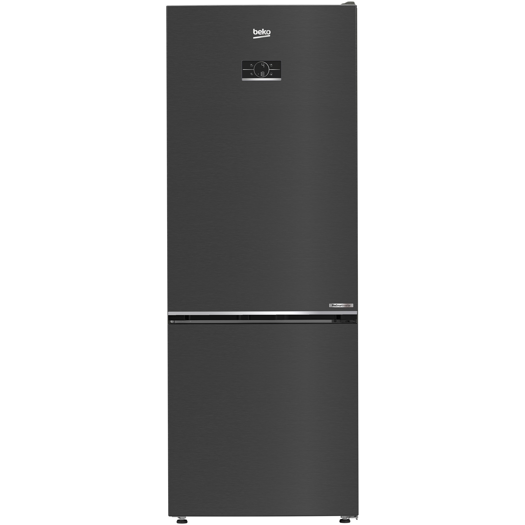 Combina frigorifica Beko B3RCNE564HXBR, HarvestFresh, AeroFLow, 490 L, Clasa E, H 192 cm, Dark Inox