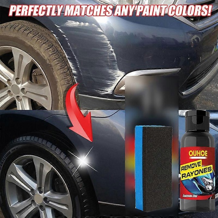 Agent de indepartare zgarieturi auto, 30ml, set 5 piese, 8.8x3x3cm, multicolor
