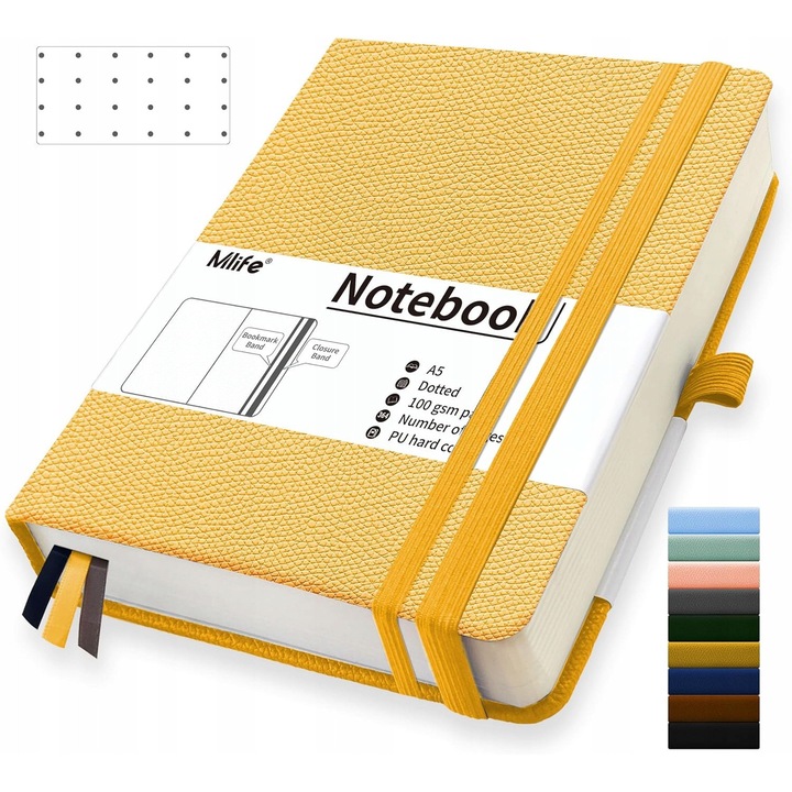 Тетрадка А5, 360 страници, твърди корици, хартия 100GSM, многоцветна