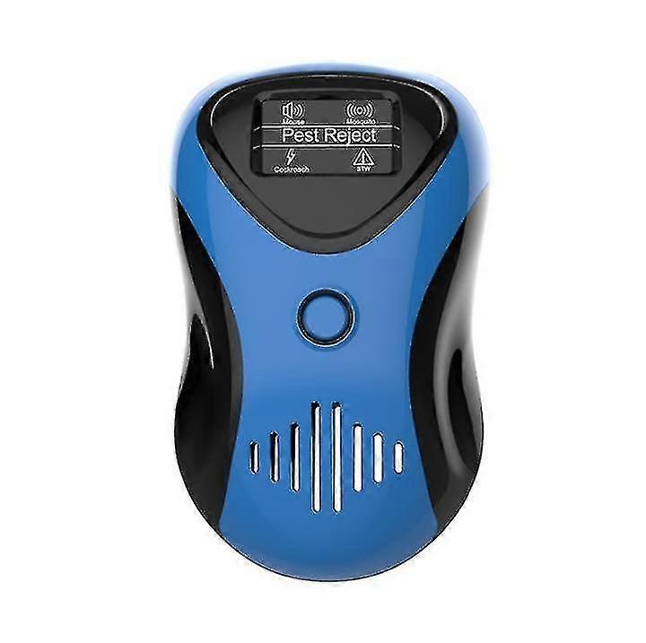 Dispozitiv antidaunatori ultrasonic, model 2023, editie neagra si albastra, acoperire 1800 sq. ft.