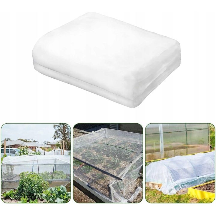 Plasa de protectie pentru plante, 3x6m, material ecologic, rezistent la insecte, pentru gradina