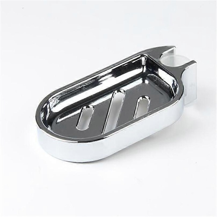 Suport pentru sapun, argintiu, 16.3x8.3x3.4cm, set 1 buc.