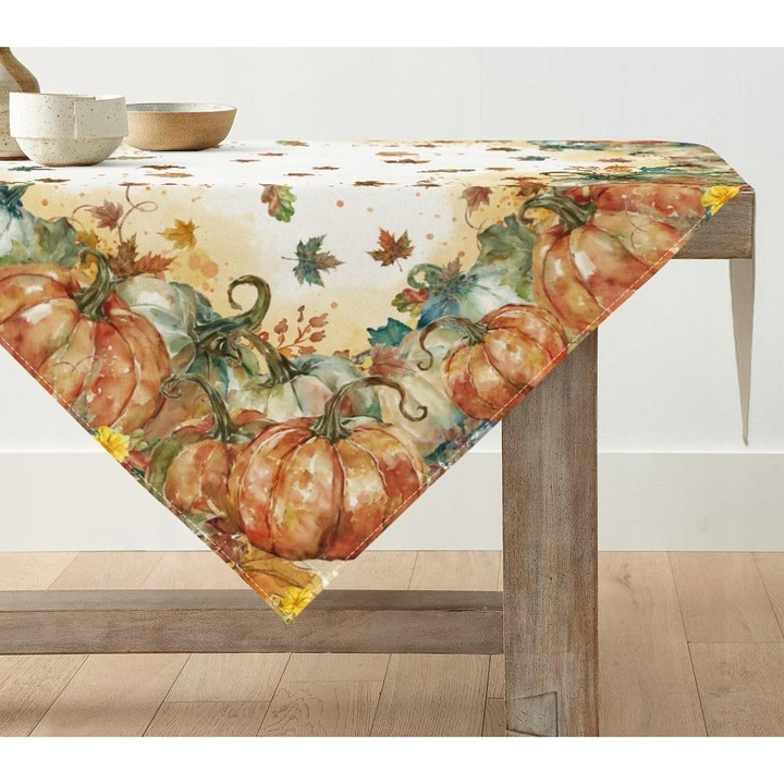Obrus de masa, 85x85cm, poliester, solid, moale, multicolor