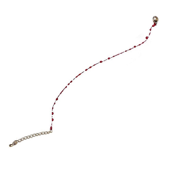 Bratara/glezniera/colier din aliaj, design cu picaturi de sange, set, 8g