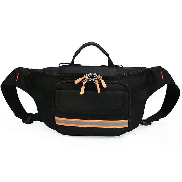 Sporttáska, orvosi készlet, fekete, 32x17x12cm, szett