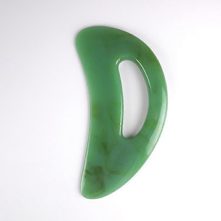 Aparat de masaj Gua Sha, verde, 1 set, din rasina