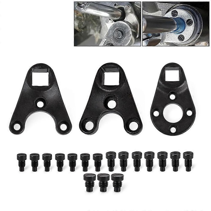 Kulcskészlet (7 db) állító/billentőcsaphoz MT0004 MT0006 MT0009, Yamaha Suzuki Johnson, 1/2"-os hajtás, 3 méret, fekete