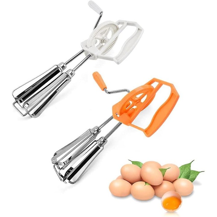 Tel de bucatarie din otel inoxidabil, set 1 bucata, design ergonomic, usor de curatat, antiaderent, pentru batut oua si amestecat sosuri