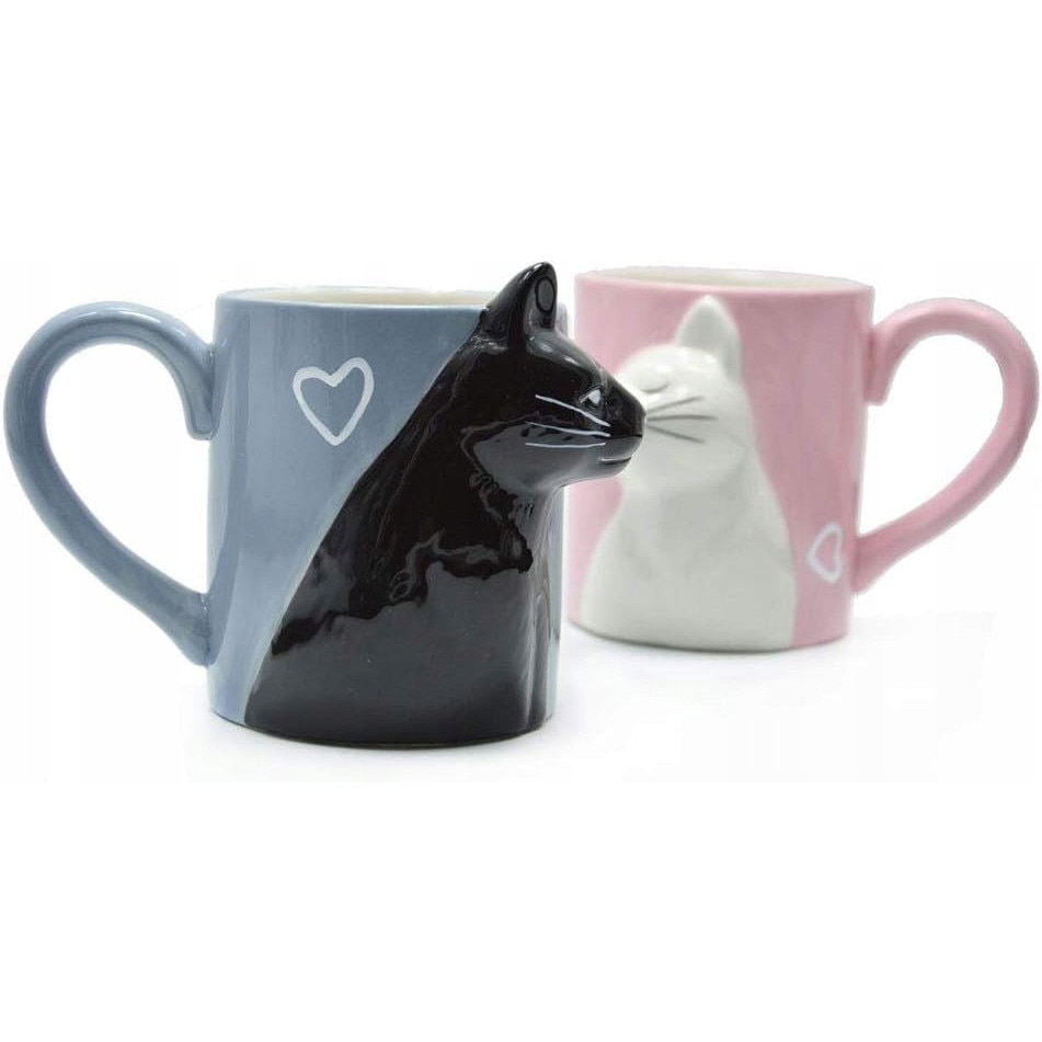 Ceramice Set 2 Cani Ceramice cu Pisici Indragostite, 300ml - eMAG.ro