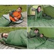 Sac de dormit turistic, Maibang, 2 in 1, impermeabil, hipoalergenic, verde, 210x75 cm