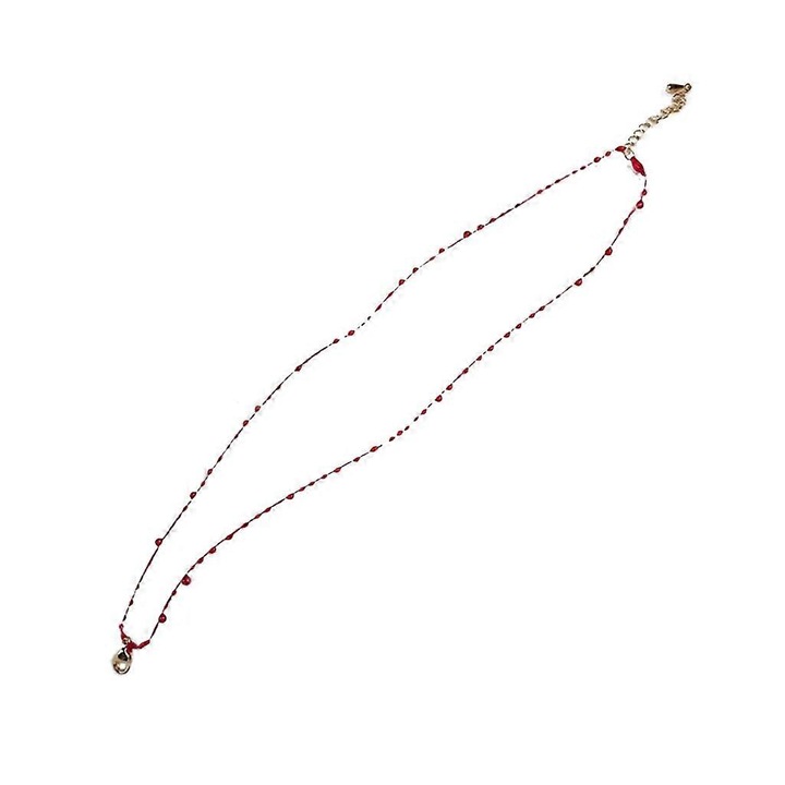 Bratara/glezniera/colier dublu strat, accesorii bijuterii dama, multicolor, 8g