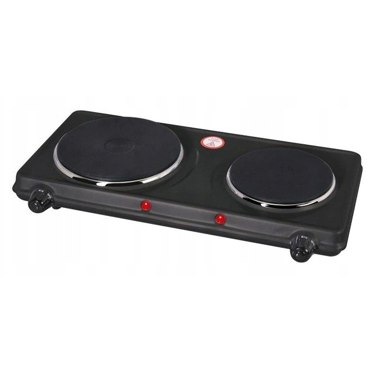 Aragaz ELECTRO-LINE 102B, 2 zone de gatit, 2500 W, 46.7x27.9x8.7cm, alb