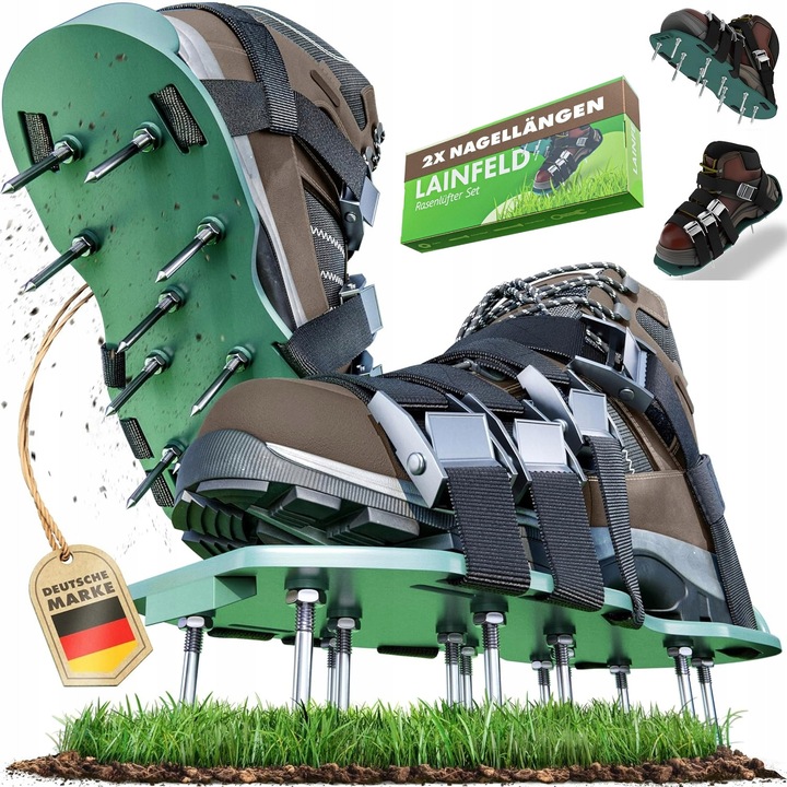 Buturi aeratoare pentru gazon, 32x15cm, 55mm, set de 4 bucati