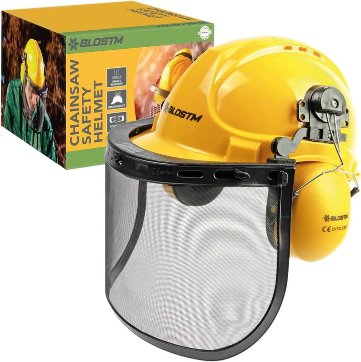 Casca de protectie, cu viziera, protectie cap, rezistent la impact