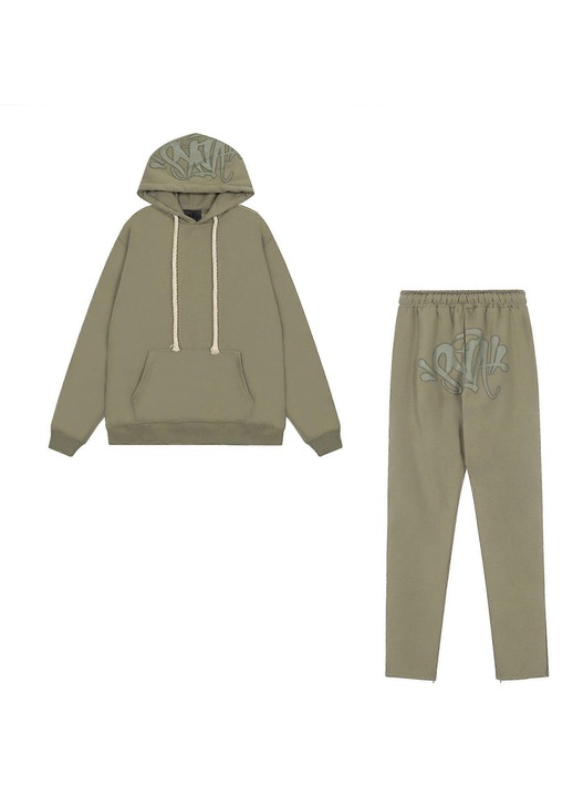 Trening dama, pantaloni scurti, tricou, satin, verde, stil hip-hop, L INTL